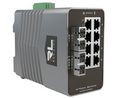 Industriell Ethernet-switch, single-mode, 80km, RJ45-portar 8, Fiberportar 2SC, 1Gbps, Lager 2 hanterat